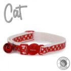 Ancol Reflective Gloss Hearts Cat Collar Red