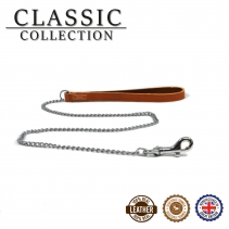 Ancol Leather Extra Heavy Chain Lead 50cm - Image 3