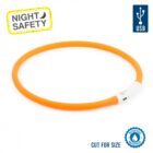 Ancol USB Flashing Collar Orange