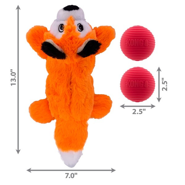 KONG Cozie Pocketz Fox Medium - Image 2