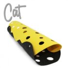 Ancol Cat Tunnel Mustard And Charcoal