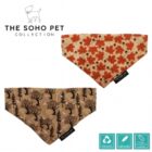 Ancol Soho Maple Leaf Woodland Patterned Bandana 2 Pack