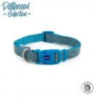 Ancol Reflective Paw Collar Blue Adjustable Dog Collar