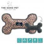 Ancol Soho Dalmatian/Zigzag Patterned Reversible Bone Dog Toy